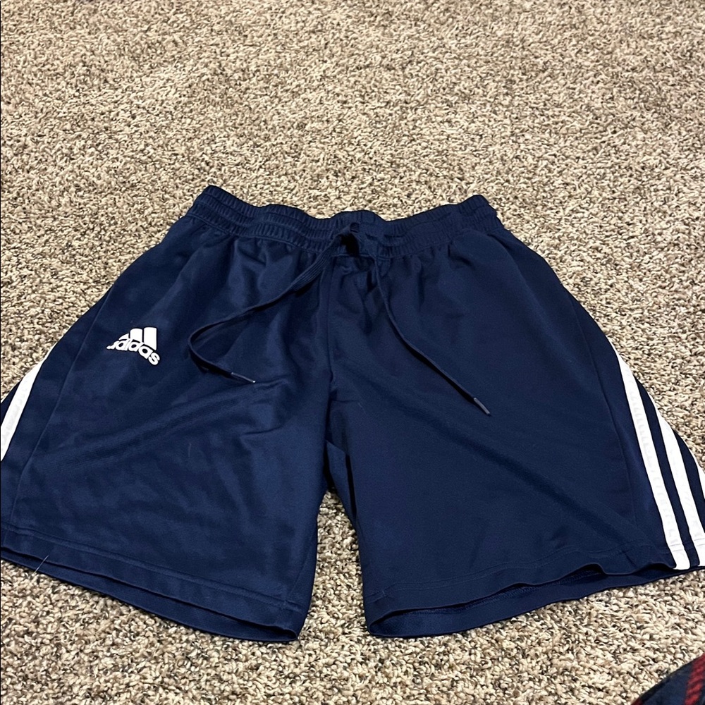 Adidas Men's Dark Blue Athletic Shorts